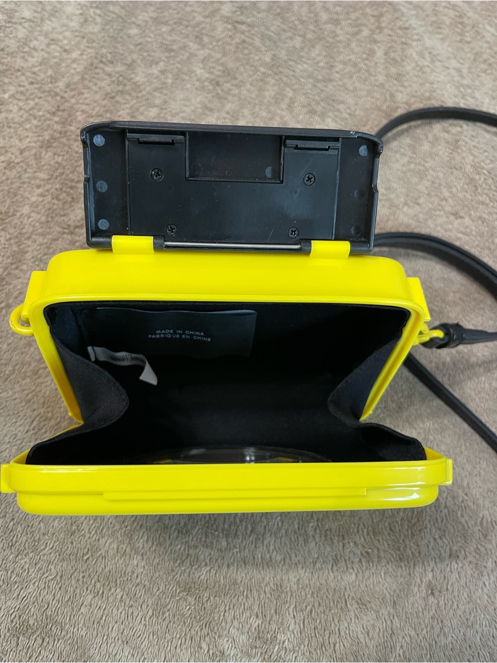 Marc by Marc Jacobs Yellow Crossbody Cassette Bag with Black Strap - Picture 7 of 12